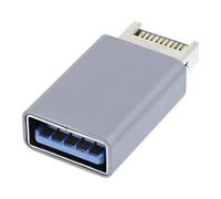CY Adaptateur USB 3.1, en-tête de Panneau Avant mâle Type-e vers Type-a USB3.0 Femelle, Adaptateur de données d'extension de Carte mère