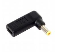 CY Adaptateur USB 3.1 Type C, entrée USB-C vers Sortie DC 20V, Adaptateur 5,5x2,5mm, Puissance d'émulateur PD, coudé à 90 degrés