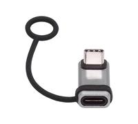CY Adaptateur USB 5.0 90 degrés 80 Gbit/s mâle vers Femelle coudé vers Le Haut et vers Le Bas avec Cordon Porte-clés 240 W 16 K 8 K 5 K Compatible USB 4.0 Thunderbolt 3/4/5