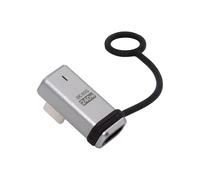 CY Adaptateur USB 5.0 90 degrés 80 Gbit/s mâle vers Femelle, Profil Bas, Angle Gauche/Droit, avec Cordon Porte-clés, 240 W, 16 K, 8 K, 5 K, Compatible USB 4.0, Thunderbolt 3/4/5