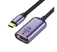 CY Adaptateur USB C vers Displayport, source USB4 type C vers DP Displayport femelle, câble d'affichage 8 K 60 Hz UHD 4K