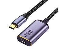 CY Adaptateur USB C vers Mini Displayport, USB 4 Type C Source vers Mini DP Displayport Femelle Câble Display 8K 60HZ UHD 4K Moniteur Displays Adaptateur