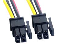 Cy Atx Molex Micro Fit Connecteur Mâle 4 Broches Câble Mâle 60 Cm[Cable08807]