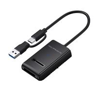 CY Boîtier de câble Externe Horizontal USB 3.0 USB-C Type-C Type-A vers NVME M-Key M.2 NGFF SATA SSD, chipset RTL9210B