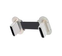 CY Câble d'alimentation USB 2.0 ultra fin et plat à double angle Cord, USB-C Type C vers USB-C, charge rapide 65 W, pour ordinateur portable, tablette, téléphone (2 cm)