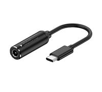 CY Câble DC 20 V Jack 5,5 x 2,5 mm entrée vers sortie USB-C Type-C prise d'alimentation coudée à 90 degrés câble de charge 65 W PD9 V 5 V 20 V (20 cm)