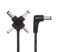 CY Câble DC 5.5mm mâle à 4-en-1 DC 5V 5.5x2.5mm 5.5x2.1mm 4.0x1.7mm 3.5x1.3mm, prise d'alimentation, connecteur baril, câble de chargement