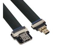 CY Câble d'extension plat ultra fin Cord Micro HDMI mâle vers Micro HDMI femelle FPC 1080p pour photographie aérienne FPV HDTV multicopter D1-D4 (10 cm)