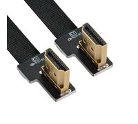 CY Câble d'extension plat ultra fin HDMI mâle coudé vers HDMI mâle coudé Cord 1080p pour photographie aérienne FPV HDTV multicopter A6-A6 (20 cm)