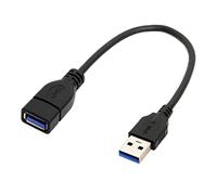 CY Câble d'extension USB 3.0 Type A mâle vers USB 3.0 Type A Femelle 20 cm 5 Gbit/s