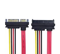 CY Câble SAS SFF-8482 SAS 29 broches vers SATA 22 broches pour disque dur Raid câble d'extension avec port d'alimentation SATA 22 broches