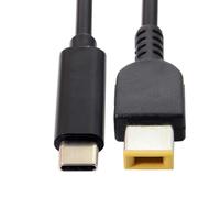 CY Câble Type-C USB-C 65 W vers DC rectangulaire 11,0 x 4,5 mm Câble d'alimentation PD Compatible avec ordinateur portable Thinkpad X1 Legion Y7000P DC20 V 3,25 A