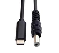 CY Câble Type C USB-C Source d'entrée 65 W vers DC 5,5 x 2,1 mm Câble de charge d'alimentation 19,5 V Compatible avec ordinateur portable 18-20 V