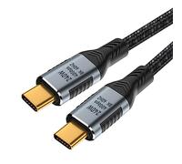 CY Câble USB-C 240 W USB4 de 20 cm 40 Gbit/s USB3.1 100 W 8K @ 60 Hz 5K USB 4.0 Type-C vers mâle de type C - Prend en charge les données et l'alimentation vidéo