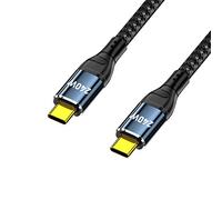 CY Câble USB-C 240W Type-C mâle à mâle câble 48V 5A compatible avec USB 2.0 480Mbps 100W charge pour ordinateur portable tablette téléphone