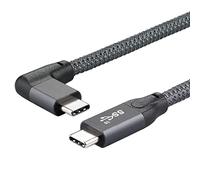CY Câble USB C 3.1 Gen2 10 Gbit/s 1,5 m USB Type C mâle vers mâle Câble de données audio vidéo