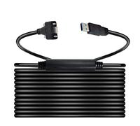 CY Câble USB-C USB 3.1 Type-C Double Vis Verrouillage vers USB 3.0 Standard Type de Support de Câble de Données pour Caméra Enregistreur