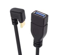 CY Câble USB-C USB 3.1 Type-C mâle vers USB 3.0-A femelle 10 Gbit/s OTG Data Power Cable Opposite U Shape Back Angle