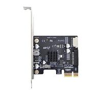 CY Carte 5 Gb/s Type-E USB 3.1 avec prise frontale et adaptateur USB 3.0 20 broches vers PCI-E 1X Express pour carte mère
