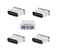 CY Connecteur 5 pièces/lot Bricolage Soudure Type-C connecteur Femelle remplacer pour Micro-USB 5 Broches Femelle SMT Type DC 5V Alimentation