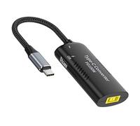CY Convertisseur d'alimentation USB C, alimentation rectangulaire Thinpad X1 entrée vers USB C 100 W avec sortie 15 W de type C et 12 W de type A émulateur PD câble de charge adaptateur