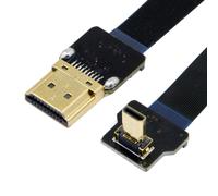 Cy Cyfpv Câble Plat À 90 Degrés Fpv Micro Hdmi Mâle Vers Hdmi Mâle 50 Cm Pour Fpv Hdtv Multicopter Photographie Aérienne[HDM924637]