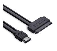 CY - Double alimentation - De 50 cm - 12 V et 5 V - eSATAp - Puissance eSATA - USB 2.0 - Combo à câble 22pin SATA - Pour disque dur 2.5, 3.5