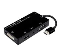 Cy Hdmi To Vga/Audio/Hdmi/Dvi 4In1 Dongle Adapter Multiport Splitter Converter For Ps3 Hdtv Pc Monitor Projector[GBP6275734]