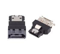 CY Lot de 2 adaptateurs SATA 7 broches mâle vers ESATA femelle et externe ESATA vers SATA adaptateur d'extension pour disque SSD