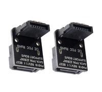 CY Lot de 2 adaptateurs SATA 7 broches mâle vers SATA 7 broches femelle coudé à 90 degrés vers le haut pour carte mère de bureau SSD HDD