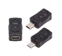 CY Lot de 3 adaptateurs micro USB 2.0 vers mini USB 5 broches mâle vers femelle