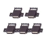 CY Lot de 5 connecteurs Femelles de Type C à Monter soi-même, Type de Broche PCBA à 6 Broches, DC 5 V/20 V PD