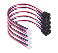 CY Lot de 5 prises femelles OEM de type C vers 4 broches - Pas de câble = 2,0 mm - Type de montage de loquet CC 5 V