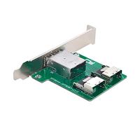 CY Mini SAS HD SFF-8644 vers Mini SAS SFF-8087 PCBA Adaptateur femelle Double Ports à profil bas