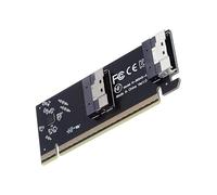 CY Profil Bas Mince Double SFF-8654 8X 74 Broches vers détachable PCIE 16X Express 3.0 PCIE4.0 Carte Raid VROC Raid0 Hyper Adaptateur