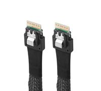 CY Slimline SAS 4.0 SFF-8654 4i 38 broches hôte vers SFF-8654 Slim SAS Target Cable PCI-Express 4X Cable 40cm