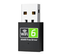 CY-SUZON AX600 Adaptateur WiFi USB pour PC de bureau, adaptateur USB WiFi 6 avec double bande 5 GHz/2,4 GHz, pilote intégré pour Windows 10/11 (AX600-MINI)