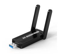 CY-SUZON AX900 Adaptateur WiFi pour PC de bureau, adaptateur USB WiFi 6 avec double bande 5 GHz/2,4 GHz, pilote intégré pour Windows 10/11 (AX900)