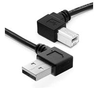 CY USB 2.0 Type-A Mâle à Type-B Mâle Scanner Imprimante 90 Degrés Câble Angle Gauche 100cm