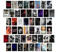 CY2SIDE Lot de 50 images esthétiques grunge, lot de 50 pièces, 10 x 15 cm, kit d'impression de collage, décoration de chambre cool pour fille, impressions d'art mural pour chambre, affichage photo de