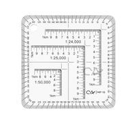 CYA Échelle de coordonnées militaires pour la navigation terrestre, règles d'angle UTM, échelle de coordonnées UTM/MGRS de style militaire