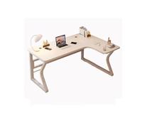 CYairong-22 Bureau d'angle pliable pour étudiant, table d'étude à la maison, bureau simple, moderne, bureau pour chambre à coucher, bureau d'étudiant, table d'ordinateur (anneau blanc, 160 x 120 x 75