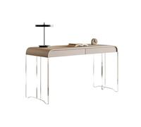 CYairong-22 Bureau pliant crème à vent avec lampe de bureau à suspension moderne en acrylique pour bureau, maison, étude, commode tout-en-un (140 x 50 x 75 cm)