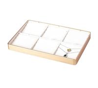 CYairong-22 porte-bijoux Plateau à bagues multi-compartiments for comptoir, ornements de bagues, plateau de rangement for la maison, présentoirs for bracelets, boucles d'oreilles présentoir à bijoux