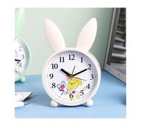 CYairong-22 Réveil lapin de dessin animé pour chambre à coucher, décoration de chevet, simple sourdine, petit étudiant (beige)