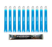 Cyalume Bâton lumineux bleu militaire ChemLight Lightsticks 15cm, Light Sticks très lumineux avec durée de 8 heures (Carton de 500)