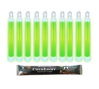 Cyalume Bâton lumineux vert militaire ChemLight Lightsticks 15cm, Light Sticks très lumineux avec durée de 12 heures (Carton de 500)
