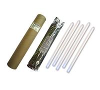 Cyalume Carton de 5 Bâtons Lumineux SnapLight Non-IMPACT 40cm Blanc 1 Anneau 8 Heures 15'' Emballés Individuellement