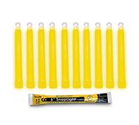 Cyalume Snaplight industriels de qualité chimique bâtons lumineux, Jaune, 6 "de long, 12 heures Durée (pack de 10)