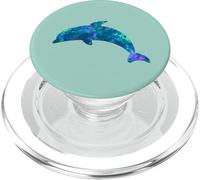 Cyan Blue Violet Dolphin Phone Grip Animal Lover Green Mint PopSockets PopGrip pour MagSafe